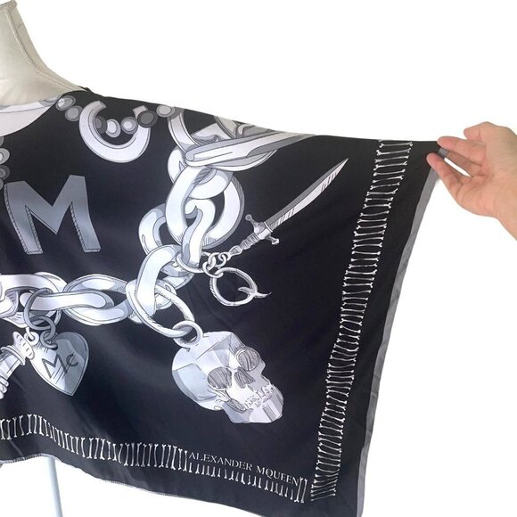 California Caftans Womens Tunic Black One Size Pure Silk Alexander McQueen USA - Picture 5 of 13